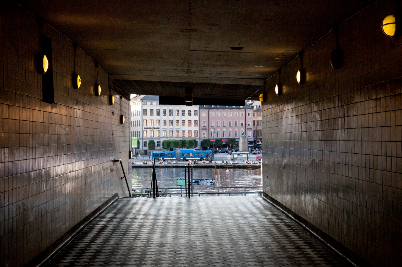 Kolingsborg ligger i tunnelsystemet under Slussen i Stockholm.